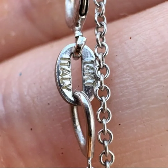 GALATEA designer solid 14k gold genuine carved Tahitian pearl/diamond necklace - Picture 10 of 16